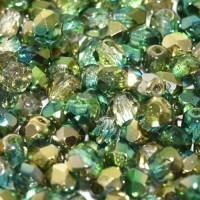 Crystal Sunny Magic Summer Green 3mm Fire Polished, 120pcs