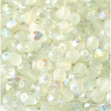 Green Rainbow 4mm Crystal etched firepolished beads, pack of 120pcs Green Rainbow 4mm Crystal etched firepolished beads, pack of 120pcs
