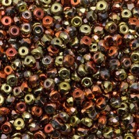 California Gold 2 x 3mm Faceted Micro Spacers, Pack of 50pcs