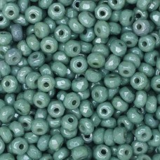 Chalk Dark Green Luster 2 x 3mm Faceted Micro Spacers, Pack of 50pcs