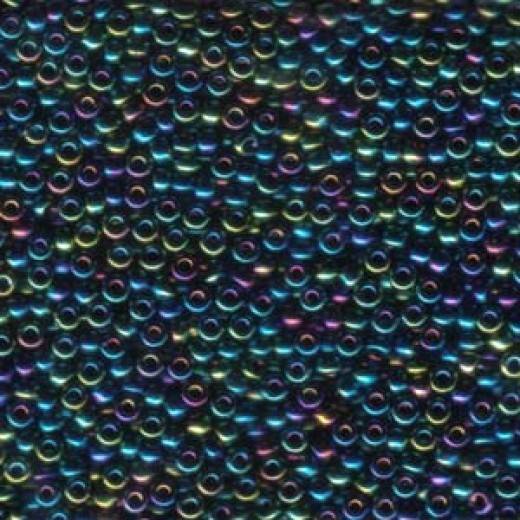 Metallic Purple/Green Iris Miyuki 8/0 Seed Beads, 250g, Colour 0455