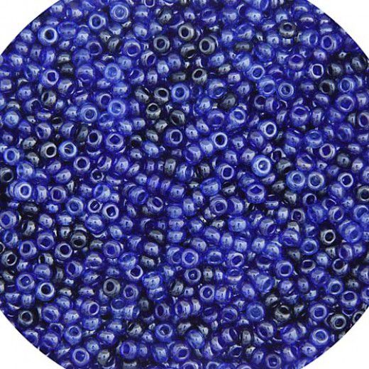 Luster Blue / Sapphire Mix, Size 10/0, 22g