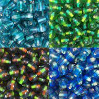Two Tone Glass Beads