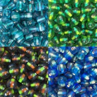 Two Tone Glass Beads Two Tone Glass Beads