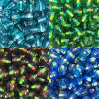 Two Tone Glass Beads