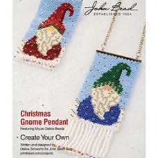 Christmas Gnome Pendant, a Free Pattern by Debra Schwartz for John Bead