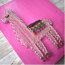 Llama Wire String Art, a Free Pattern by Beadalon