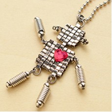 Cheeky Robot Charm - a Free Pattern From Miyuki