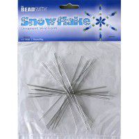 4 1/2 inch Wire Snowflake, 7 pieces