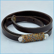 Wanderlust Leather Bracelet - A Free Pattern From Beadalon