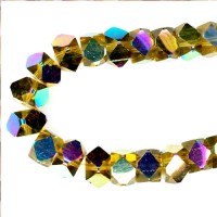 Glass Faceted AB Finish Glass Faceted AB Finish