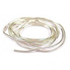 French Wire / Gimp, 0.8mm outer, 0.65mm inner. Silver Plated, 70cm length German...
