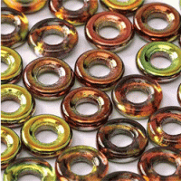 Glass Rings Czech Beads