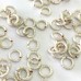 Tarnish Resistant Silver 18 Gauge Weave Chain Maille Ring, I.D 3.57mm, 55 Pcs, A317-18S-10-05