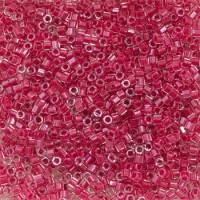 Rose Sparkle Crystal Lined, Colour Code 0914, Size 11/0  Cut  Miyuki Delica Beads, 5.2g approx.