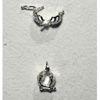 Beadalon 6mm Enhancer Bails. Silver Colour, pack of 6 pcs. Beadalon 6mm Enhancer Bails. Silver Colour, pack of 6 pcs.