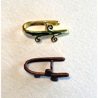 Large single Pinch Bail with Leaf Scroll decoration. Measures 18 x 7mm, Gold Colour. Large single Pinch Bail with Leaf Scroll decoration. Measures 18 x 7mm, Gold Colour.
