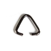 Small Triangle Pinch Bail 7mm, 25 Pack, Black
