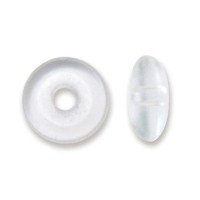 Beadalon Oval Bead Bumpers, 2mm,Clear, 50 Pack