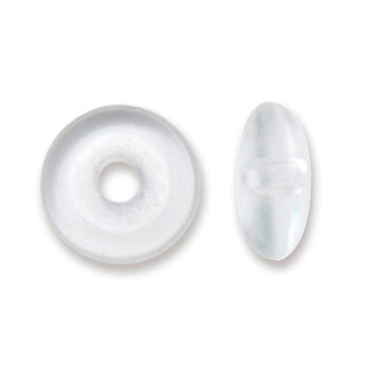 Beadalon Oval Bead Bumpers, 2mm,Clear, 50 Pack
