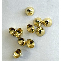 European Made Smooth Gold Colour Bead caps, pack of 12 pieces. European Made Smooth Gold Colour Bead caps, pack of 12 pieces.