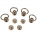 Pull Ring Rivets, Set of 4 Rings, Platinum, Mobile Phone/Tablet/Handbag Accessories