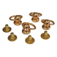 Pull Ring Rivets, Set of 4 Rings, Light Gold, Mobile Phone/Tablet/Handbag Access...