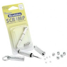Sterling Silver Beadalon Scrimp Kit, 6 pieces and screwdriver - less than half price!