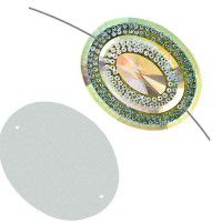 Dazzle-it Resin Glitz Sew-On Sugar Stone Oval 40 x 50mm, Crystal AB