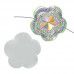 Dazzle-it Resin Glitz Sew-On Sugar Stone Flower 45mm, Crystal AB
