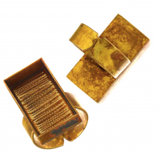 Bezel Handmade Ring Rectangle 29x15mm Brass