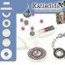Katiedids Bezel, 25mm Round Washer with 2 Holes, Pack of 2, Silver