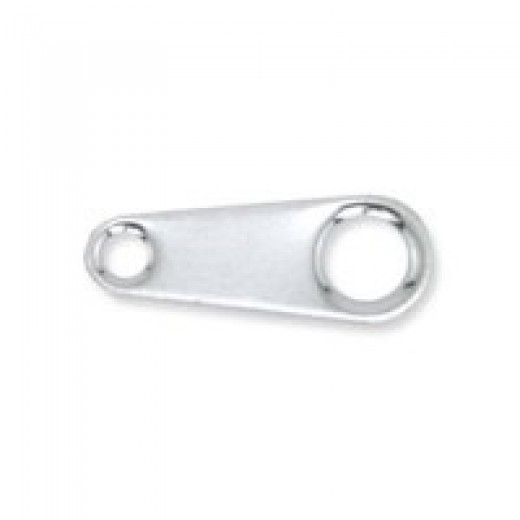 7mm Silver Colour Tag, pack of 24pcs, 322B-003