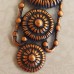 Kabela Antique Copper Concentric Circles Bar Component, 48mm x 12mm