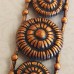 Kabela Antique Copper Concentric Circles Bar Component, 48mm x 12mm
