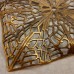 Kabela Filigree Rippled Square, Antique Brass, 50mm