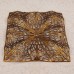 Kabela Filigree Rippled Square, Antique Brass, 50mm