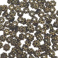Brass coloured metal beads
