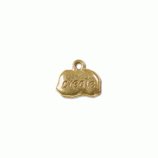 Create Tag, Antique Gold, Pack of 4