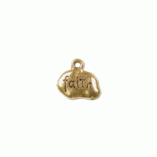 Faith Tag, Antique Gold, Pack of 4