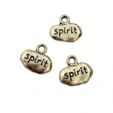 Spirit Tag, Antique Silver, Pack of 5