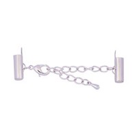 13mm Slide connector extension chain and lobster clasp, Silver colour