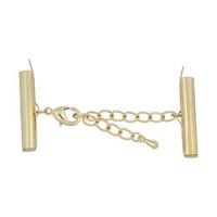 26mm Slide connector extension chain and lobster clasp, Gold colour
