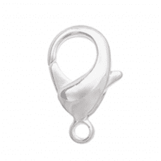10mm Silver Lobster Clasps, Bulk Pack of 50