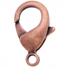 15mm Antique Copper Lobster Clasps, Pack of 5