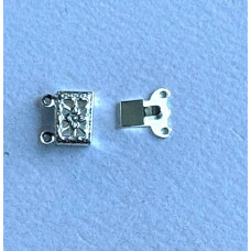 2 Strand Beadalon  Filigree Clasps, Silver, 6 Clasps, 303B-004