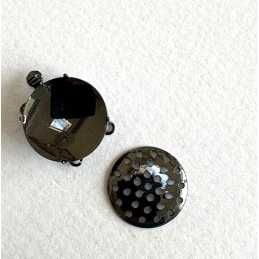 17mm Beadable Clasp,  Black Colour
