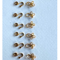 Beadalon Fancy Hook and Eye Clasps Gold Colour, Pack of 6 sets. Beadalon Fancy Hook and Eye Clasps Gold Colour, Pack of 6 sets.