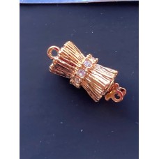 Beadalon Upper Clasp Double Cone Box Clasp, Gold Plated.