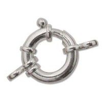 11mm Large Silver Plated Bolt Ring Clasp
